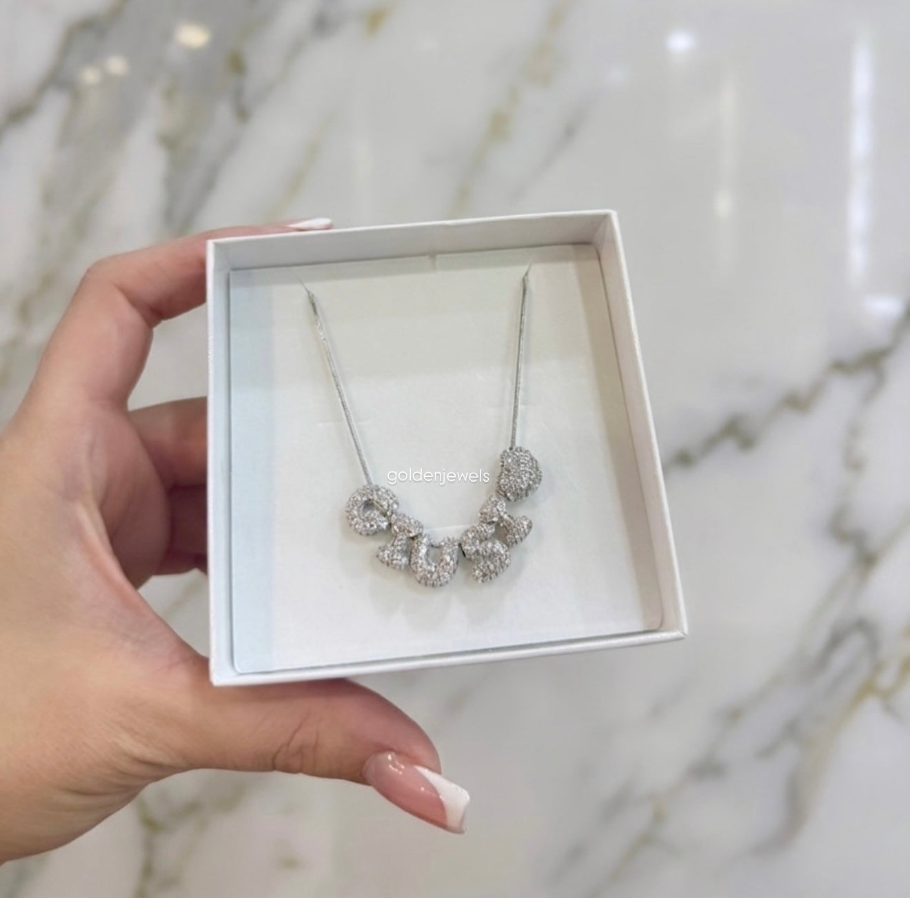 Collana Mini Bubble Name - Golden Jewels
