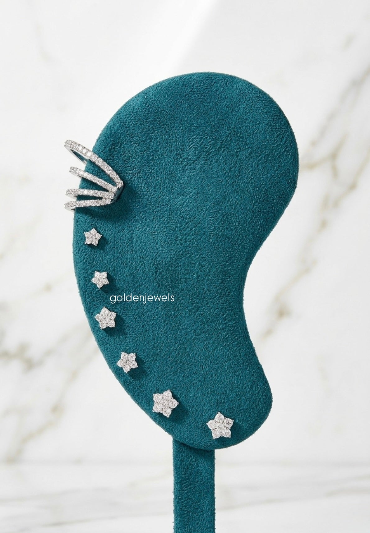Earcuff Glow - Golden Jewels