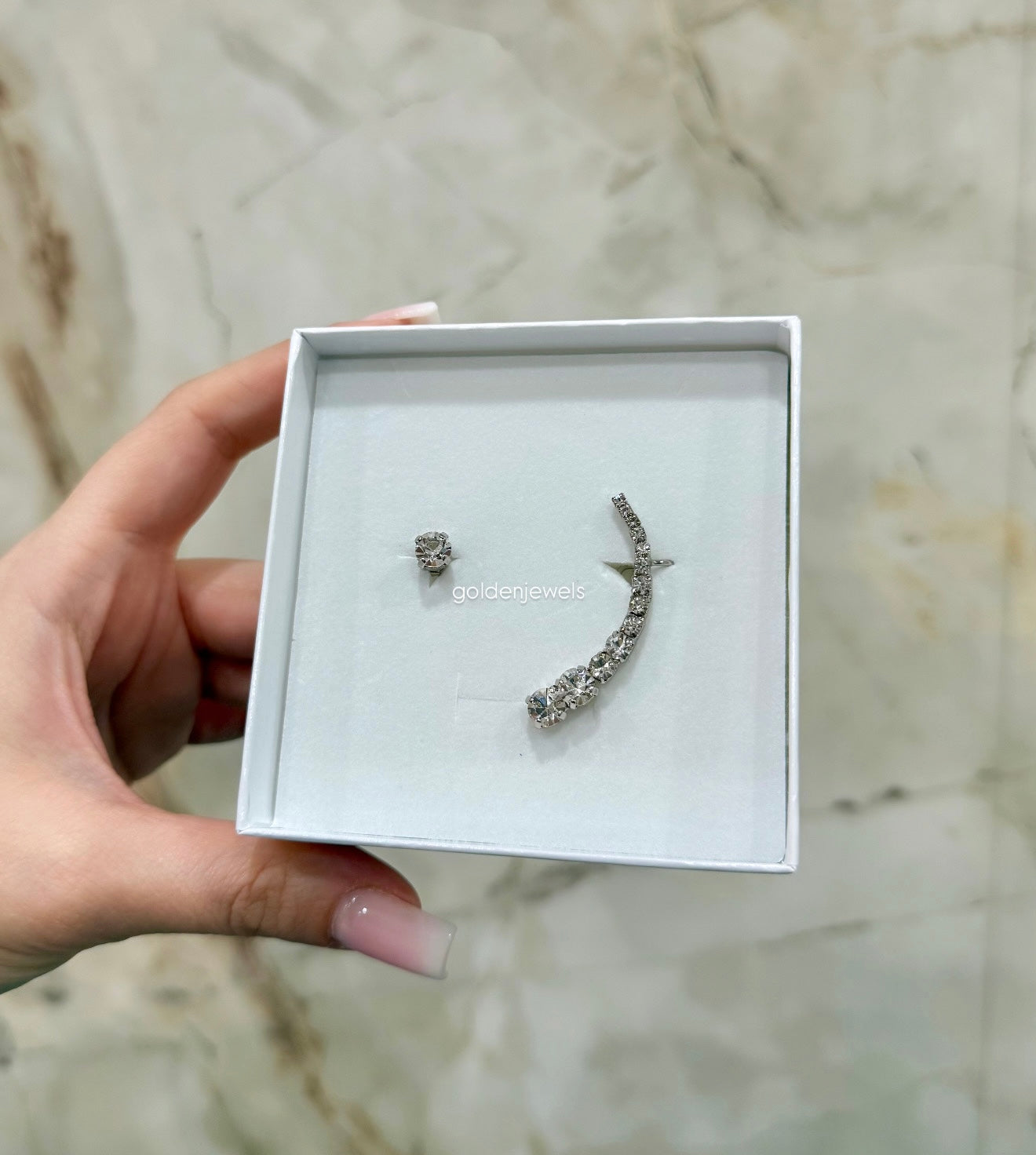Set Orecchino e Earcuff Luxurya - Golden Jewels