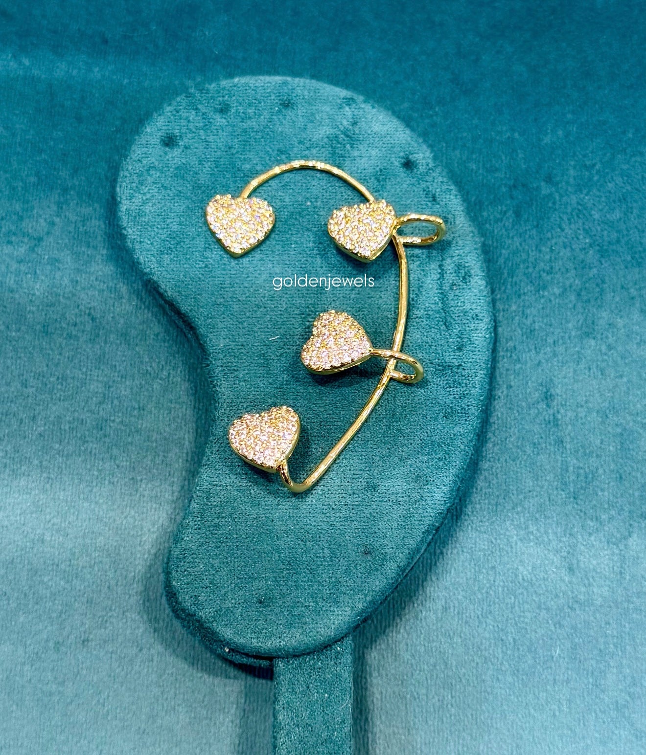 Earcuff Cuoricini - Golden Jewels