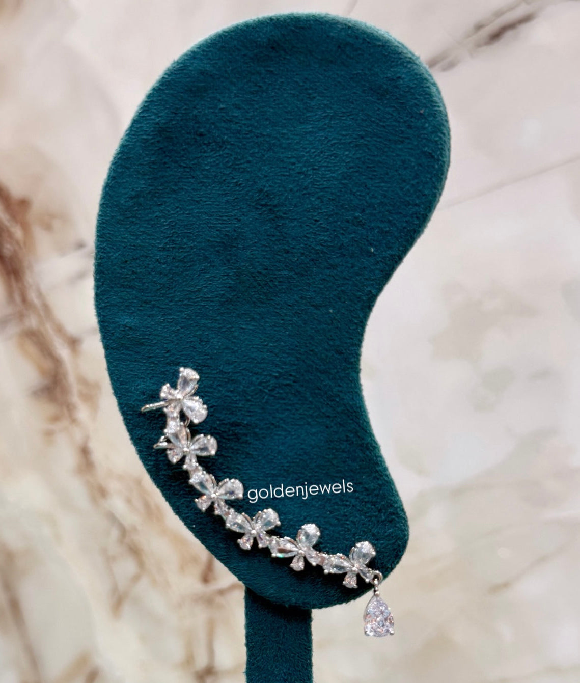 Earcuff Swarovski - Golden Jewels